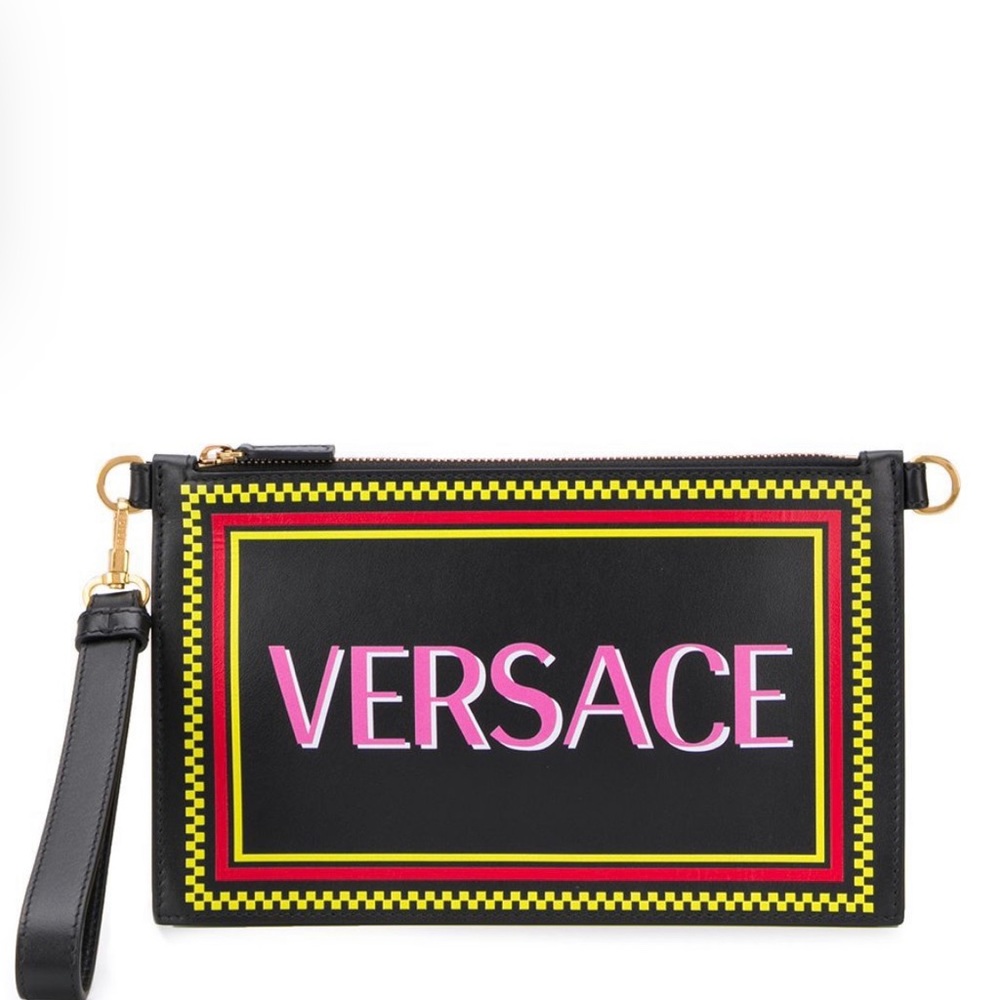 VERSACE 90s vintage logo pouch